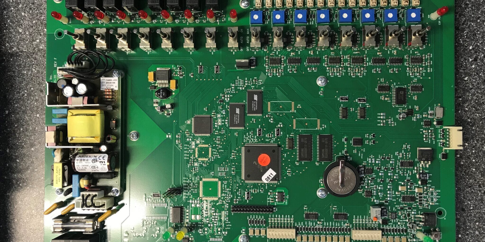 27.02.18 Inside of Andover Controller Air Conditioning Unit, Greasley Electronics, UK