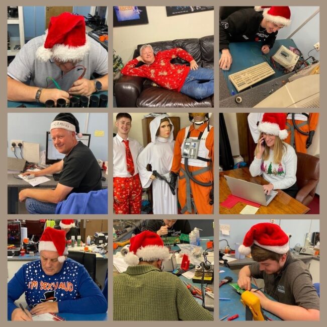 Xmas 2021 Collage Happy Christmas from all at Greasley Electronics!