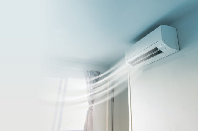 Air,Conditioner,On,Wall,Background Air conditioning unit repair