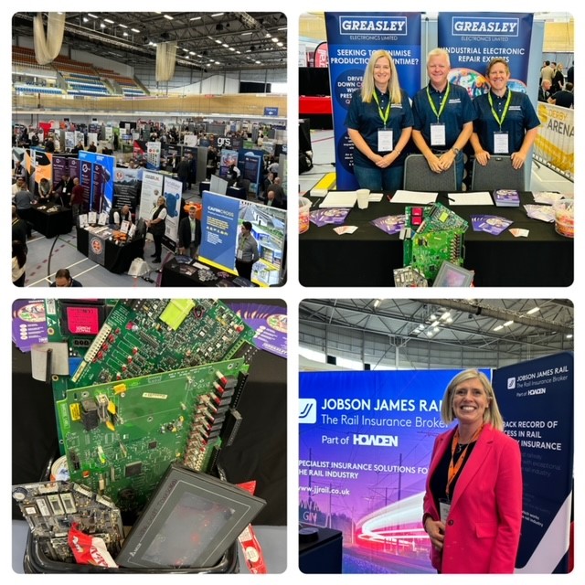 Exhibition RIN Sept 2024 Railway Industry Networking (R.I.N) event where Greasley Electronics exhibited last week. Demonstrating PCB Repairs!
