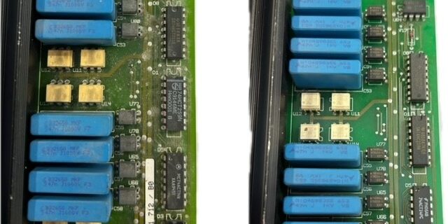before and after water damage The value of a strong network - Before and after water and heat damaged circuit boards