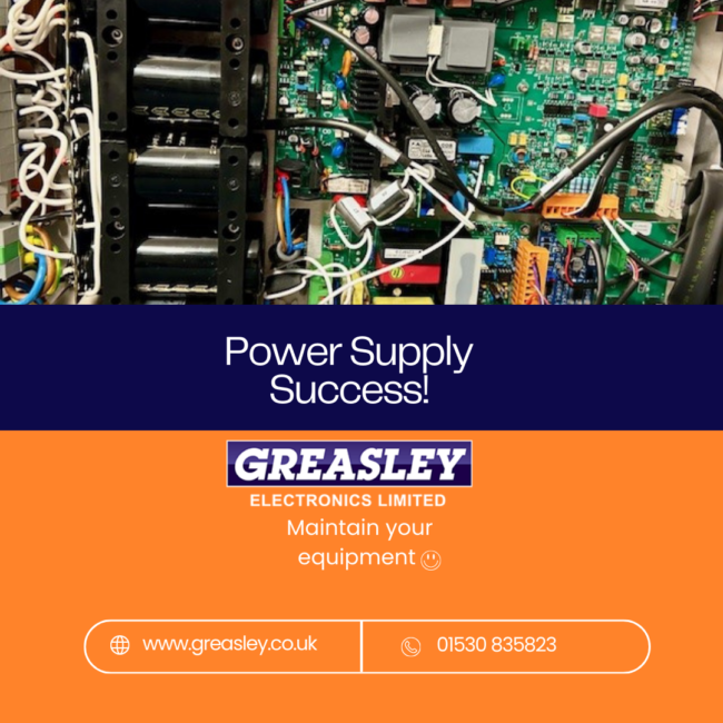 Power Supply Success Beauty equipment repair success. PCB Repair Experts at Greasley Electronics