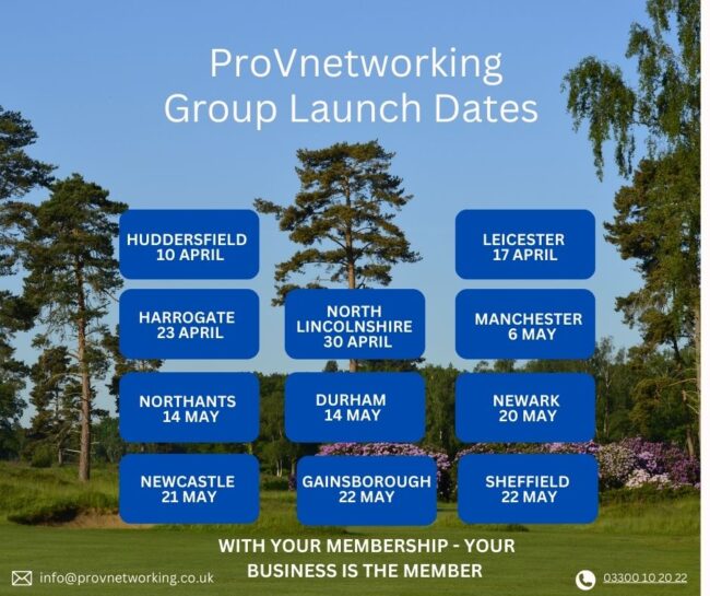 Launch dates Pro V April 25 Corporate Golf Networking Groups - Networking with Business in mind