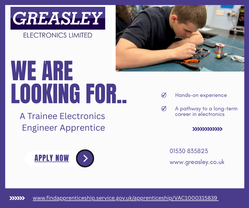 Apprentice job advert 2 Join us as an Apprentice