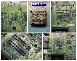 Greasley - Restoring a Water-Damaged (BCM) Restoring a Water-Damaged (BCM) at Greasley Electronics in Leicestershire. PCB Repair Experts.
